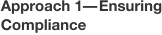 Approach 1&mdash;Ensuring Compliance