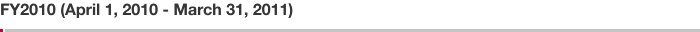 FY2010 (April 1, 2010 - March 31, 2011)