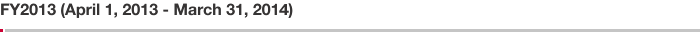 FY2013 (April 1, 2013 - March 31, 2014)