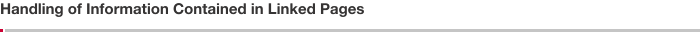 Handling of Information Contained in Linked Pages
