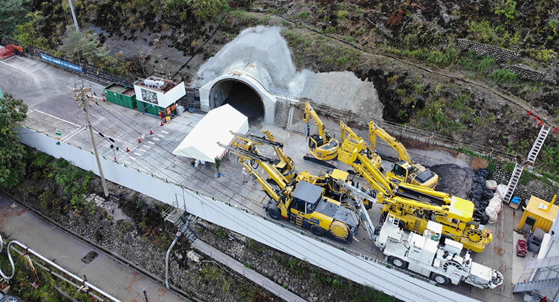 Entrance of Kamioka test tunnel
