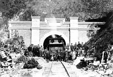 図版：矢嶽隧道（現・矢岳第一トンネル）　1909年