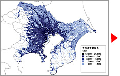図：9都県市の下水道管路延長