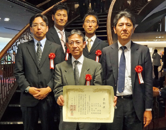 図版：平成24年度土木学会賞・技術開発賞受賞者