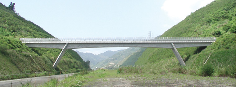 図版：梅島山下橋（完成写真）