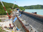 図版：幾春別川総合開発事業の内　新桂沢ダム堤体建設（第1期・第2期・第3期）工事