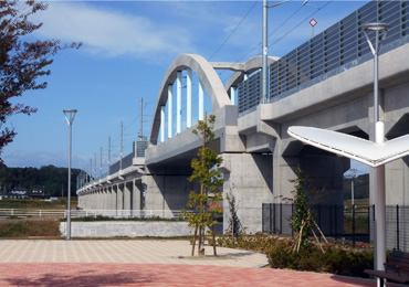図版：坂元川橋梁