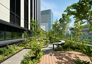図版：ワーカー専用 屋上庭園