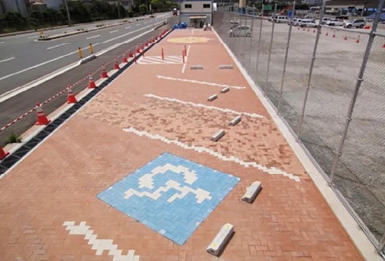 図版：広島県福山市の舗装ブロック・境界ブロック