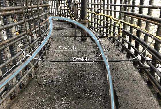 図版：光ファイバセンサの設置状況