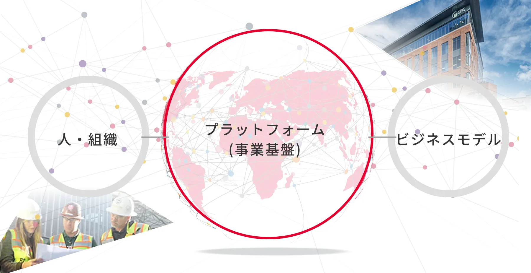 図版：鹿島の海外事業ネットワーク