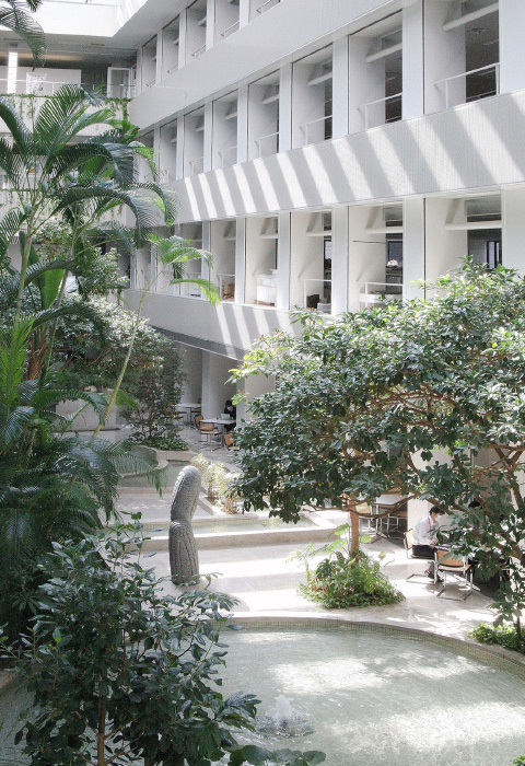 View from the 3rd floor corridor towards Atrium (3F)