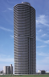 High strength concrete used in high-rise building