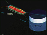 Simulation of working vessel motions due to waves