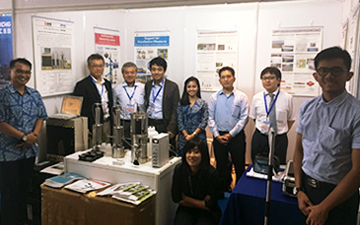 Image:Kajima booth jointly with  WIKA and OYO Corporation