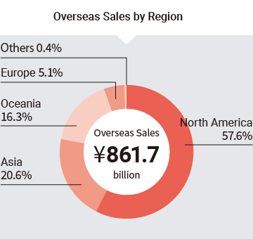 Overseas Sales by Region