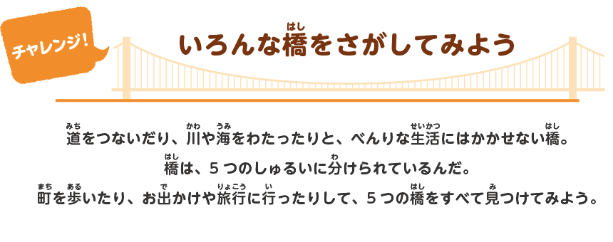 いろんな橋をさがしてみよう