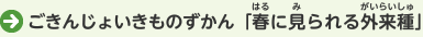 ごきんじょいきものずかん「春に見られる外来種」