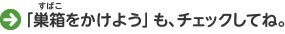 「巣箱をかけよう」も、チェックしてね。