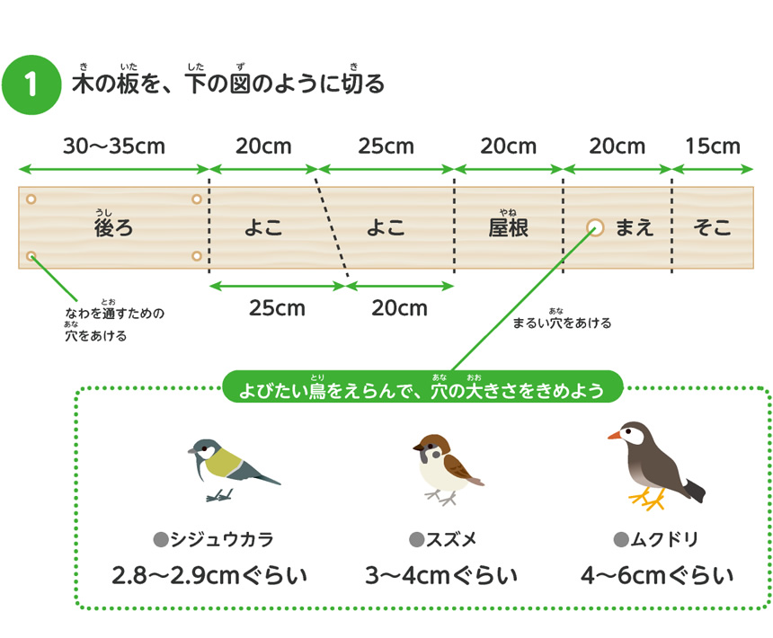 巣箱をかけよう