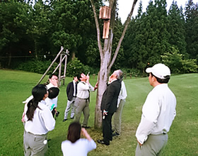 写真：コウモリ観察会