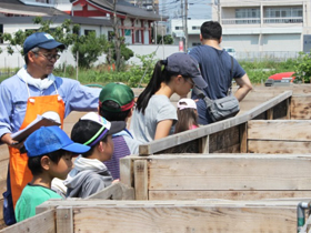 写真：堆肥場の説明