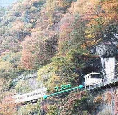 画像日本一短い鉄道トンネル