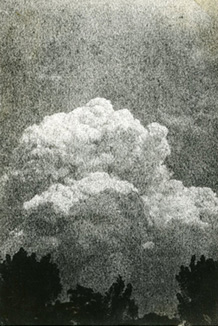 9月1日16時ごろ田端鹿島邸から見えた積乱雲（撮影：鹿島龍蔵）