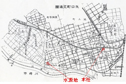 昭和7年ごろの矢口町地図