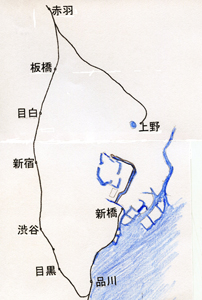 明治18（1885）年鉄道路線図