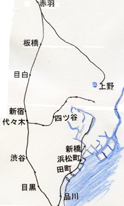 明治44（1911）年ごろの鉄道路線図