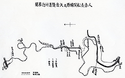 人吉・吉松間線路及び矢嶽隧道付近(工学会誌より)