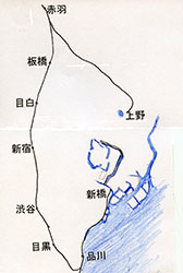 渋谷駅が誕生した明治18（1885）年の頃の東京の鉄道