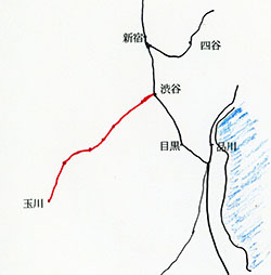 玉川電気鉄道が開通した明治末期頃の東京の鉄道