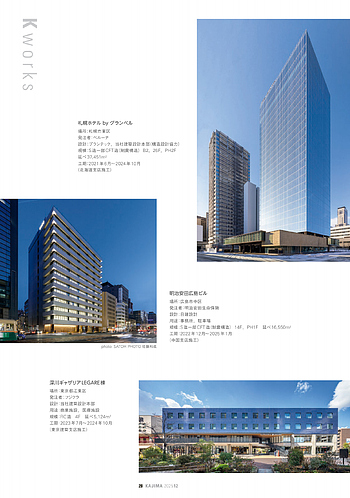 月報KAJIMA 2025年12月号 ―― K works 札幌ホテル by グランベル ほか