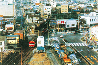 写真：大鳥居駅周辺（1985年当時）