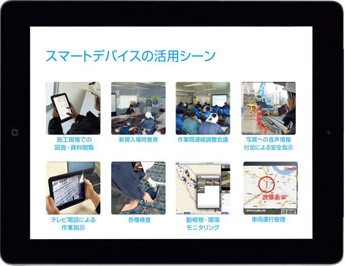 図：スマートデバイスの活用シーン