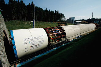 写真：地上発進前のマシン