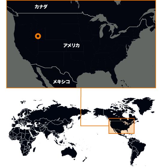 地図：グレートソルトレイク，アメリカ