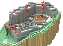 図：2010.06　躯体工事完了・構台解体