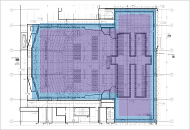 図版：足場組みイメージ。