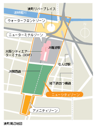 湊町周辺地図