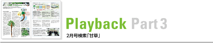 Playback Part3　2月号検索「甘草」