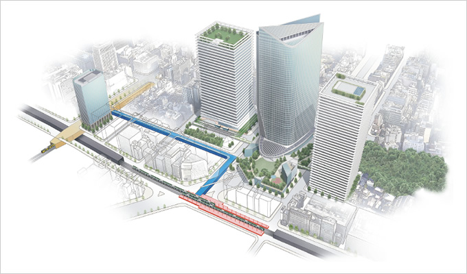 図版：「虎ノ門新駅（仮称）」