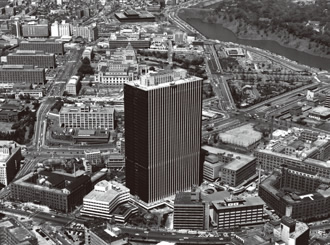 写真：霞が関ビルディング建設工事および竣工当時の風景と現在（東京都港区）