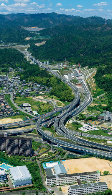 図版：西日本高速道路新名神高槻インターチェンジ（関西支店JV）