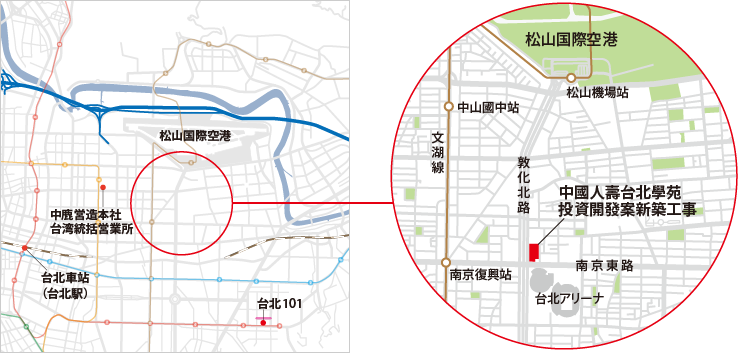 図版：工事現場地図