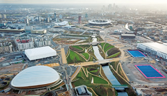 写真：2012年ロンドン大会のオリンピックパーク全景
