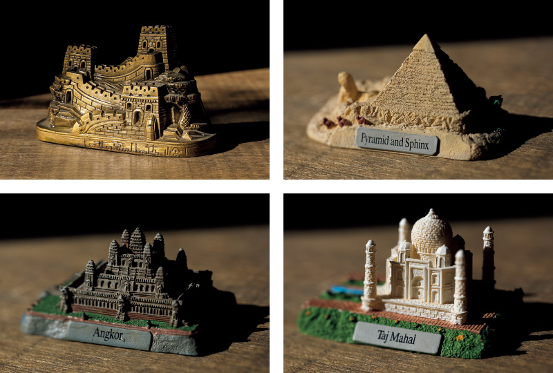 図版：「世界文化遺産」となった万里の長城やピラミッド，アンコールワット，タージマハル