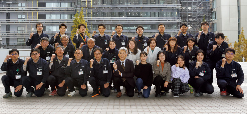 図版：共同研究をしている蟹澤ゼミと現場のメンバー